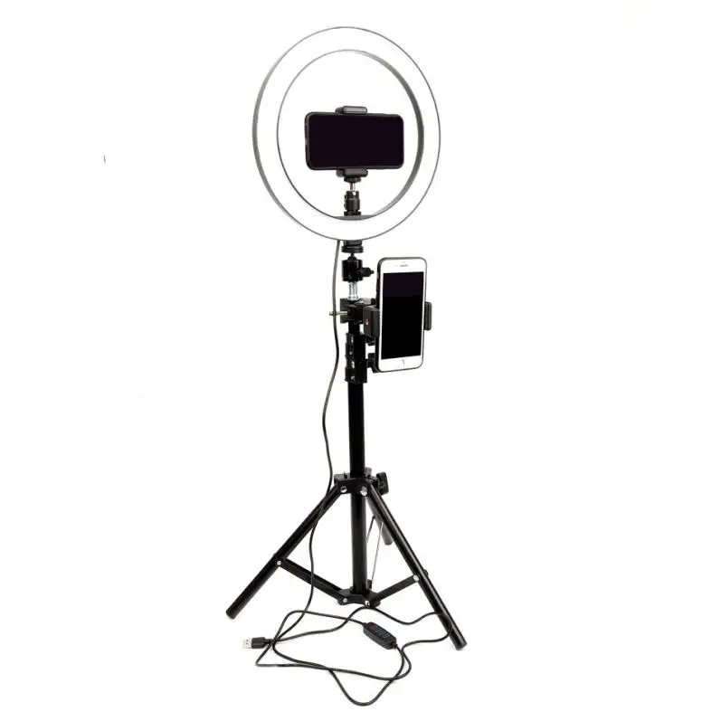 Dimmable LED Cincin Cahaya Fotografi Kecerahan Selfie Light untuk Kamera Video Cincin LED Lampu Lampu Neweer