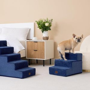 Küçük köpekler için köpek merdiven adım evcil hayvanlar için kaymaz alt katlanır köpek adımları ile kanepe için Pet merdiven - Product Image 3