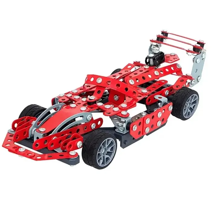 Coche de juguete de camión ensamblado para niños, 287 piezas, rompecabezas 3d F1, juego de bloques de construcción de coche de carreras