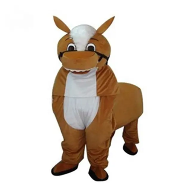 2 persone cavallo mascotte Costume universitario a buon mercato esploratore