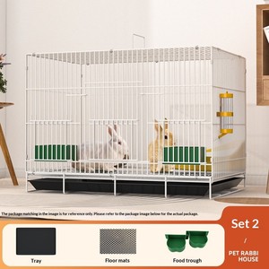 Cage pliable pour lapin, cochon d'Inde, chinchilla – Idéale pour petits animaux domestiques – Modèle intérieur avec bouton – Offre spéciale - Product Image 5