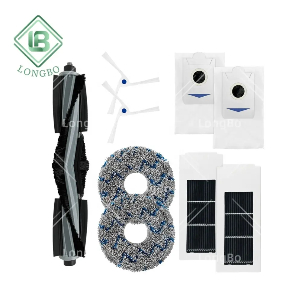 Geeignet für Ecovacs X2 Omni / X2 Combo / X2 Pro Roboter-Staubsauger Haupbürste Seitenschürze Hepa-Filter Moppekissen Staubsack-Teile