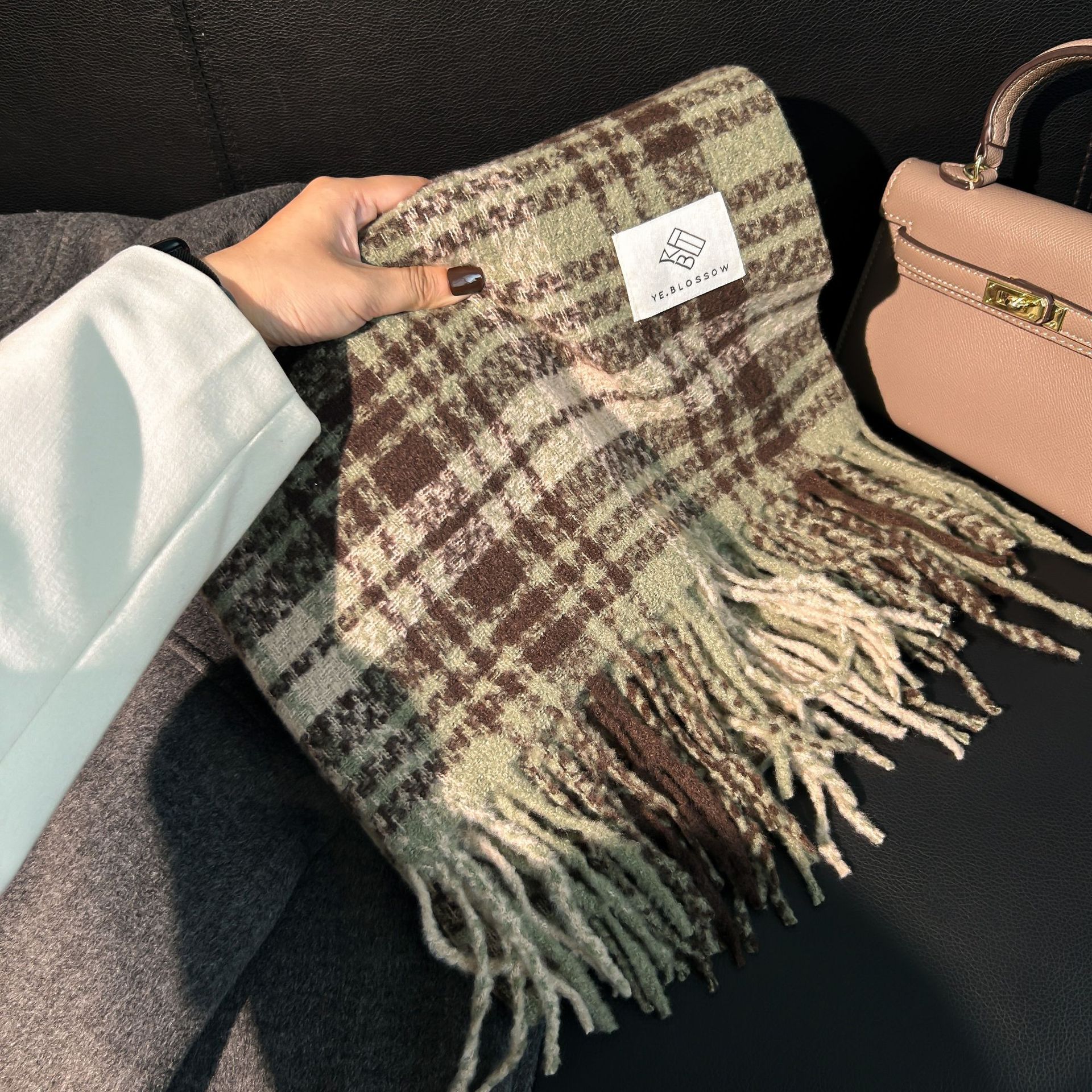 Paire de lilas vert menthe