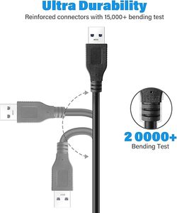 สายต่อ2.0 USB ตัวผู้เป็นตัวเมียสำหรับอะแดปเตอร์สำหรับถ่ายโอนข้อมูลและชาร์จ USB ตัวผู้เป็น USB ประเภทผลิตภัณฑ์ที่เป็นผู้หญิง - Product Image 4