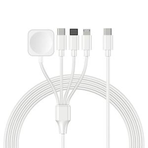 Trend yeni kare 4-in-1 kablosuz şarj tipi C hızlı şarj kablosu için akıllı saat cep telefonu şarj USB C veri kablosu - Product Image 5