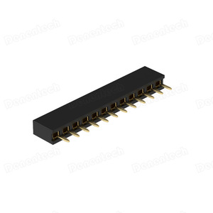 Denentech 2.0毫米单排H4.0，4.3，4.6直u型板对板插针母头连接器 - Product Image 2