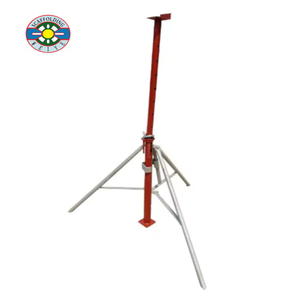 Q235 Steel Foldable Shoring Propping Tripod Stand for Formwork Centering <strong>Support</strong> with Round and Square Pipes - Product Image 1