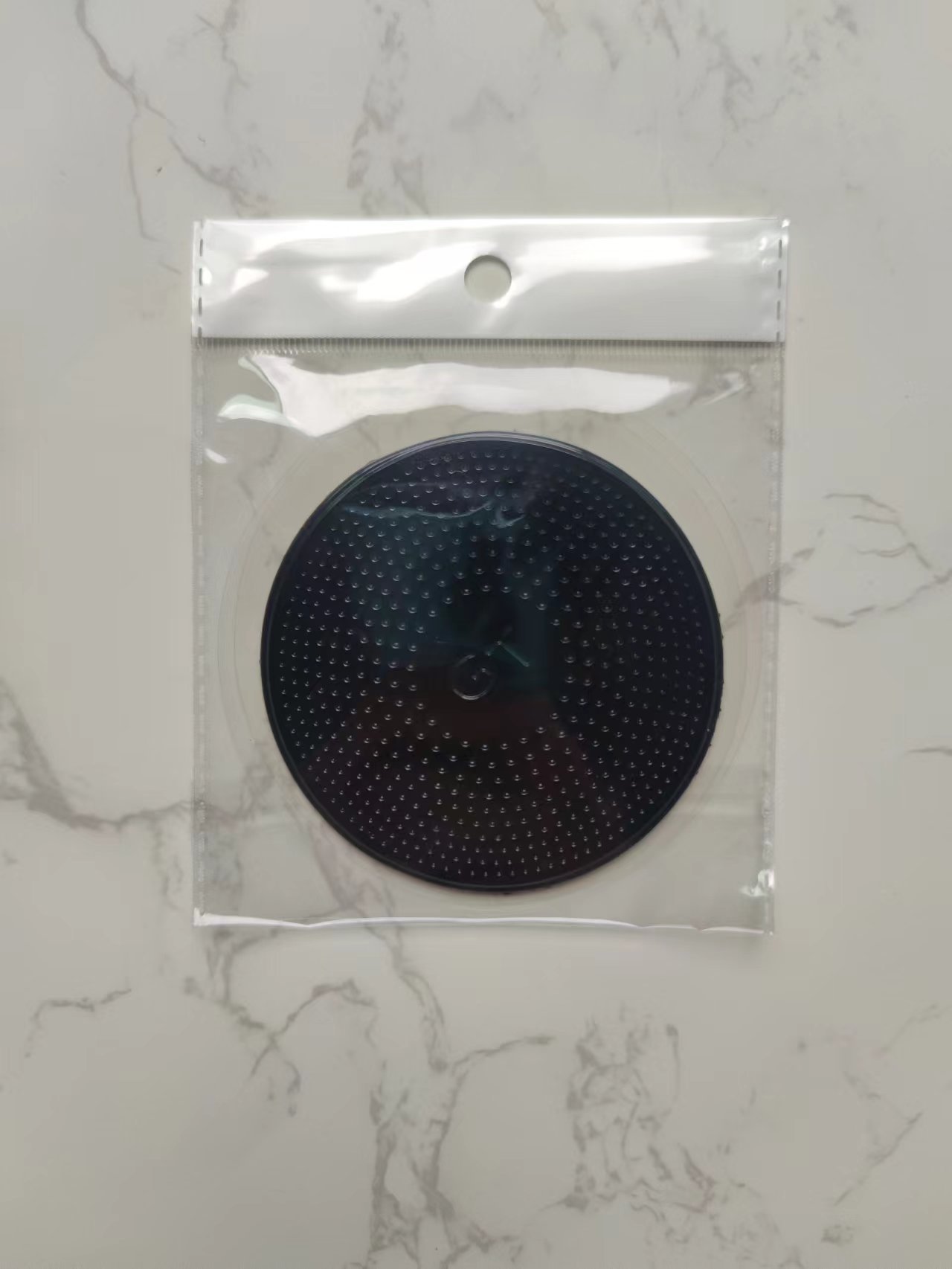 8cm Redondo Negro
