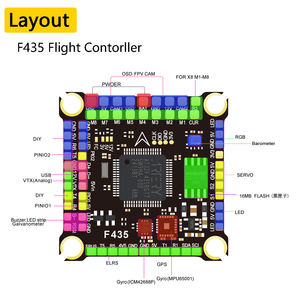 Betaflight FC 55A 60A 70A 8S 12S BLheli ESC Pilhas com 4IN1 ESC Barómetro <span class=keywords><strong>Sensor</strong></span> Metal F435 Controlador de Voo - Product Image 3