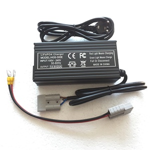 14.6V 20Aバッテリー充電器4S 12.8V 12V Lifepo4バッテリーアンダーソンコネクタとアンダーソンコネクタ付きループ付き - Product Image 1