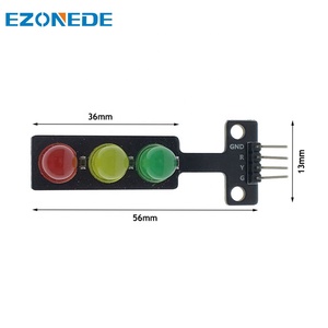 Mini 5 V การจราจร LED Display สำหรับหุ่นยนต์อัจฉริยะสีแดงสีเหลืองสีเขียว 5 มม. LED RGB การจราจรสำหรับการจราจรระบบ - Product Image 6