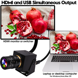 ELP 4K H.264/H.265 CS Mount Zoom Lens USB Webcam IMX415 Ultra HD 8MP PC <strong>Web</strong> Cam 30fps Mini <strong>Camera</strong> for Computer Monitor - Product Image 4