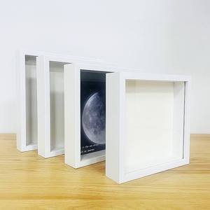 7x7 8x8 "9x9" 10x10 "3cm derin siyah beyaz ekran çerçevesi gölge kutu çerçevesi resim montaj organik cam çerçeve - Product Image 4