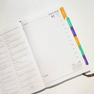 สมุดแพลนเนอร์สมุดวางแผน2026 2026 - December 2026ผ้าลินินปกแข็ง2026ตารางเวลารายสัปดาห์และรายเดือน - Product Image 5