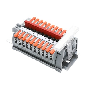 Pluggable <strong>Terminal</strong> <strong>Block</strong> 0.2-4mm2 Lever Nut Fast <strong>Terminal</strong> <strong>Blocks</strong> 32A <strong>Spring</strong> Wire <strong>Push</strong> in Wire <strong>Terminal</strong> <strong>Block</strong> Connector - Product Image 1