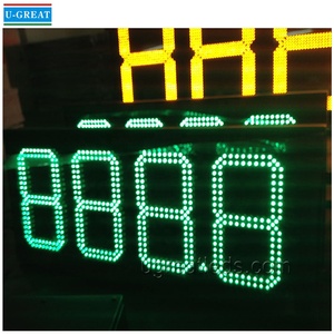Wasserdichte HF-Fernbedienung für den Außenbereich 20 Zoll 24 Zoll 7-Segment-LED-Tankstellenanzeige - Product Image 1