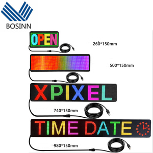 Flessibile LED Matrix Panel Signage Voice Active Advertising Screen TV Text Pattern animazione Display a Led a scorrimento - Product Image 6