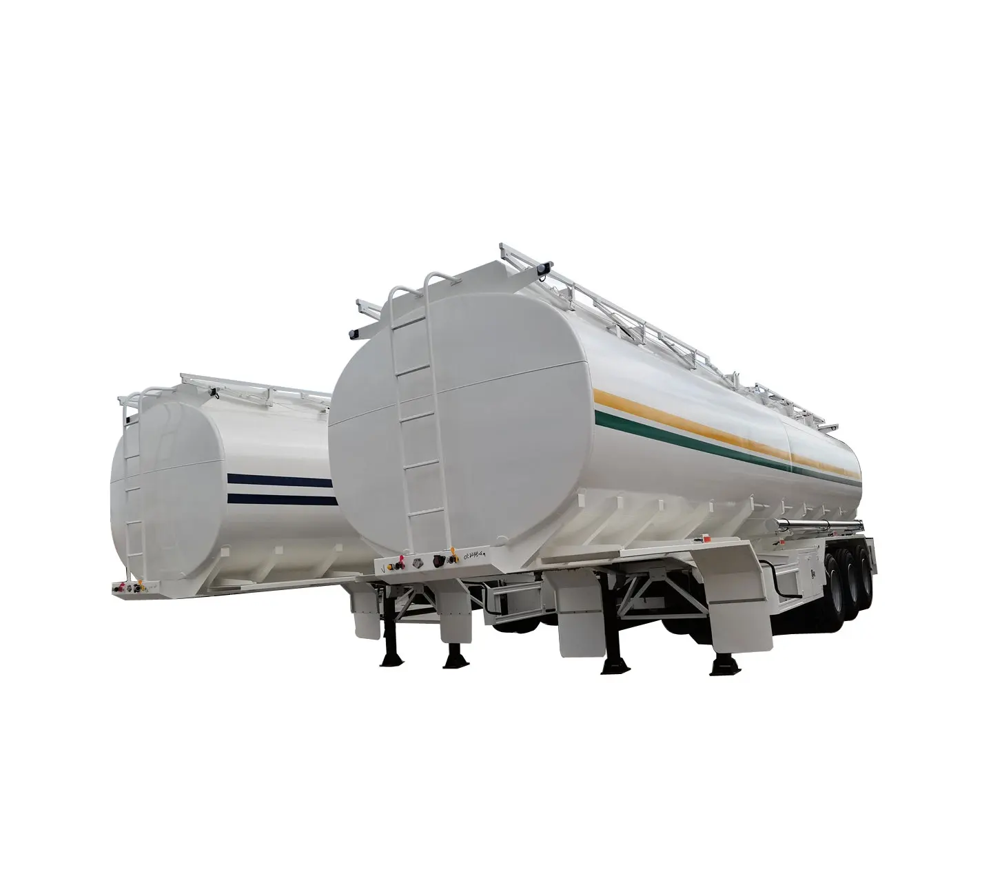 Chenlu Best Seller 3-Axle Semi-Trailer Steel Fuel Tanker Truck Trailer For Sale