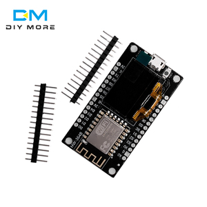 NodeMCU ESP8266 geliştirme kurulu ile 0.96 inç OLED ekran CH340G ESP-12F WiFi modülü Arduino için TYPE-C USB/Micropython