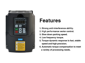 750W单相三相输入调速逆变器220V变频器，用于主轴电机 - Product Image 5
