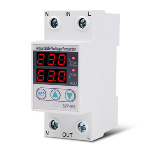 230VAC 40A/63A/80A SVP-916 50/60Hz Adjustable <strong>Voltage</strong> Surge Protector Relay Limit Current Protection - Product Image 2