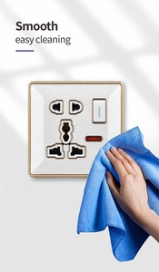 Tyelc 3D Diamond 1 Gang <strong>Switch</strong> MF 5 Pin 2 USB <strong>Socket</strong> British Power <strong>Socket</strong> Wall <strong>Switch</strong> <strong>Socket</strong> <strong>With</strong> USB Ports - Product Image 5