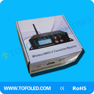 Transmisor receptor DMX inalámbrico, pantalla Digital LCD, 2,4G