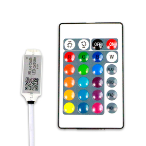 LED RGB Controller LED lampada 12V 24KEY APP controllo musica sincrona Mini RGB Strip Controller