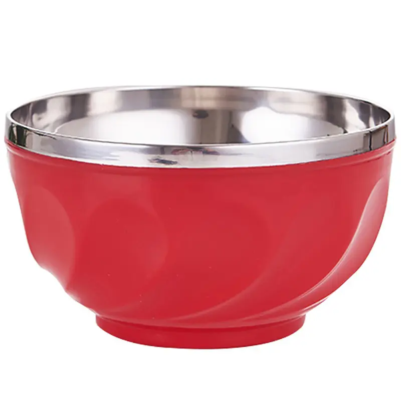 Umwelt freundliche Edelstahl-Rühr schüsseln Bunte Metallsc halen für Lebensmittel qualität Home Rice Soup Bowl Geschenk