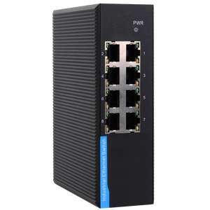 8 puertos 10/100/1000M gigabit PoE ethernet industrial de red - Product Image 1