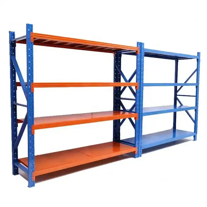 Toptan hafif hizmet estantes de metal raf depo istifleme rafları ve endüstriyel depolama için raflar