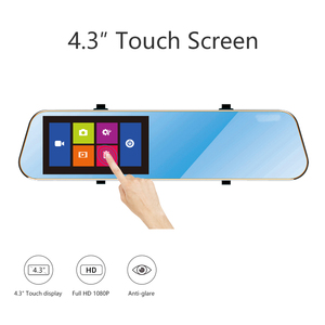 Touch Screen HD <strong>Car</strong> DVR with Night Vision Rearview <strong>Mirror</strong> <strong>Car</strong> Camera Dashcam Automatic Registration Automatic Coverage G-<strong>sensor</strong> - Product Image 4