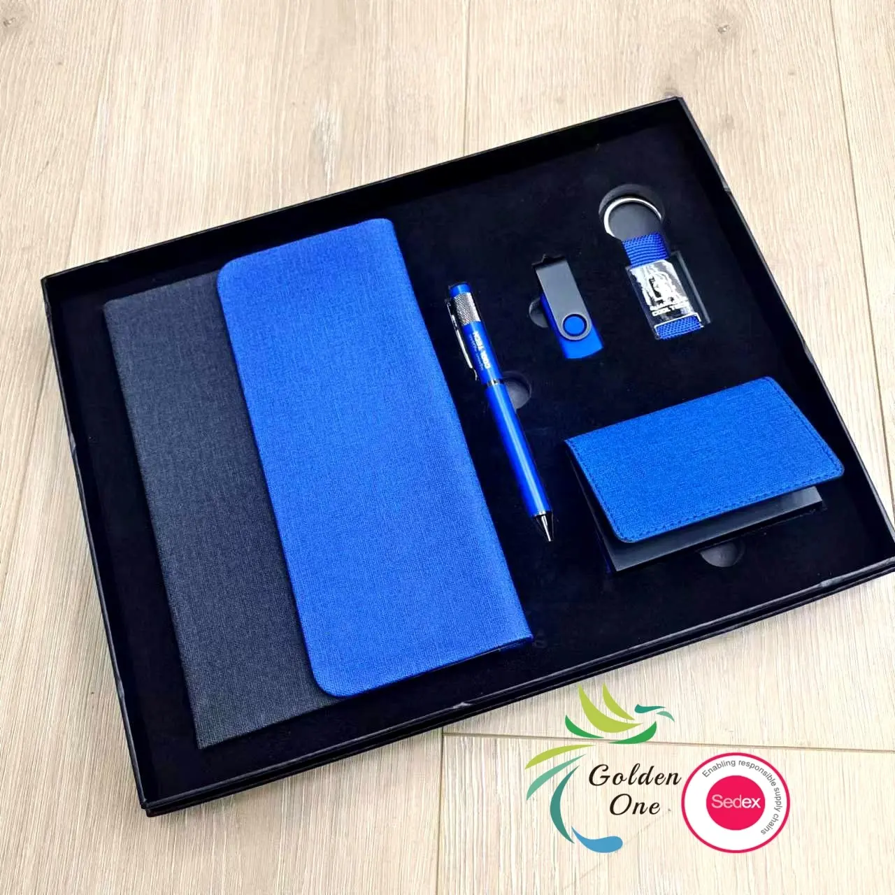 Yeni varış şirketi özel kartvizit tutucu anahtarlık kalem hediye seti erkekler özel logo dizüstü hediye setleri