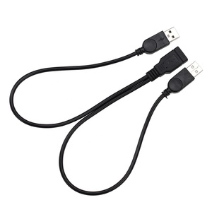 USB 2,0 A hembra a doble USB macho Cable adaptador Hub DE DATOS Divisor de potencia Cable de carga USB Cable de extensión