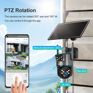 LS görüş UBOX HD güneş enerjili PTZ CCTV açık kamera WIFI 4G SIM kart Video kamera mobil kontrol - Product Image 3