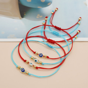 Go2boho Lampwork boncuk takı bilezikler için şanslı nazar zincir kadınlar için 2024 yeni el yapımı hediyeler
