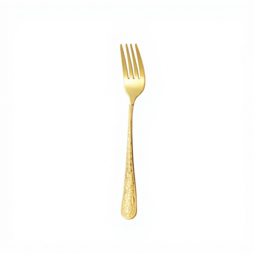 Golden small fork