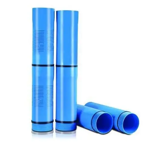 Tubo scanalato del tubo di perforazione del tubo dello schermo dell'involucro del pozzo del Pvc bianco blu grigio di 110-355 Mm per il prezzo finale smussato dell'acqua profonda per la perforazione