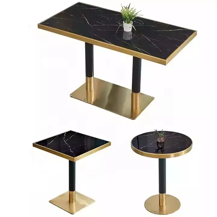 Ensemble de meubles modernes de luxe pour restaurants commerciaux, table et chaise de restaurant, meubles pour cafés