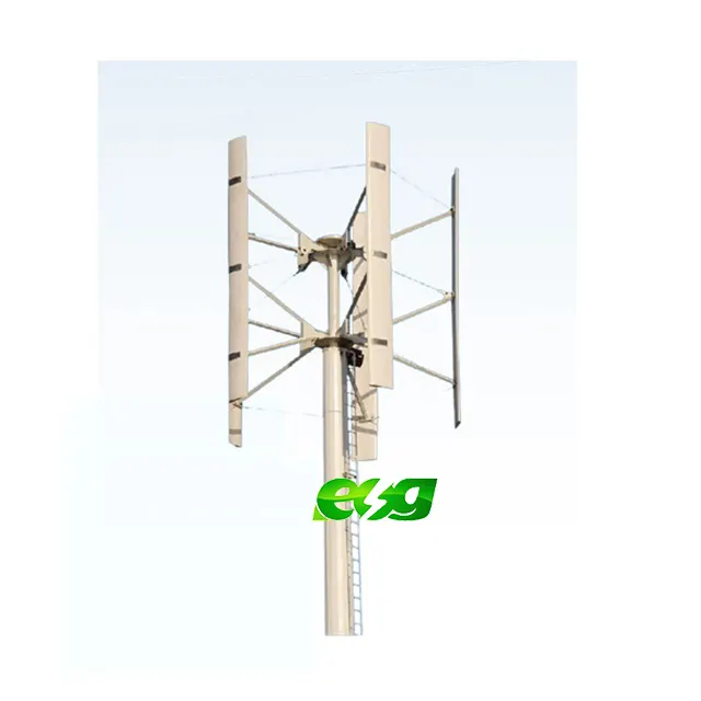 Vertical wind generator 20kw 30kw 50kw 100kw 200kw 1MW 5MW 10MW wind turbine solar hybrid system