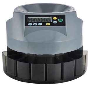 带LED显示屏的电子欧元硬币计数机简单操作硬币分拣机 - Product Image 1