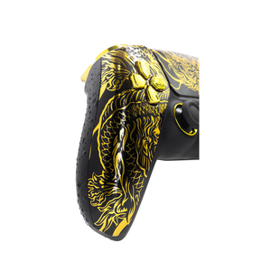 Shinny <span class=keywords><strong>Chrome</strong></span> Hydro Dipped untuk PS5 <span class=keywords><strong>Controller</strong></span> casing cangkang depan pengganti Faceplate Touchpad dengan desain unik - Product Image 3