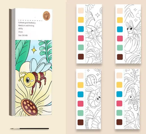 Promotional Customizable Water <strong>Color</strong> Painting <strong>Book</strong> with Different Patterns for Children and School - Product Image 4