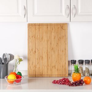 <strong>24</strong> <strong>X</strong> <strong>18</strong> <strong>Inch</strong> Cutting Boards for Kitchen, 60 <strong>cm</strong> Extra Large Bamboo Cutting Board With Juice Groove, 0.8&quot; Thick Butcher Block - Product Image 2