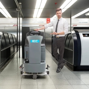 <span class=keywords><strong>Rider</strong></span> kích thước lớn làm sạch thiết bị quét-Scrubber cho nhà máy Làm Sạch Sàn và quét - Product Image 1