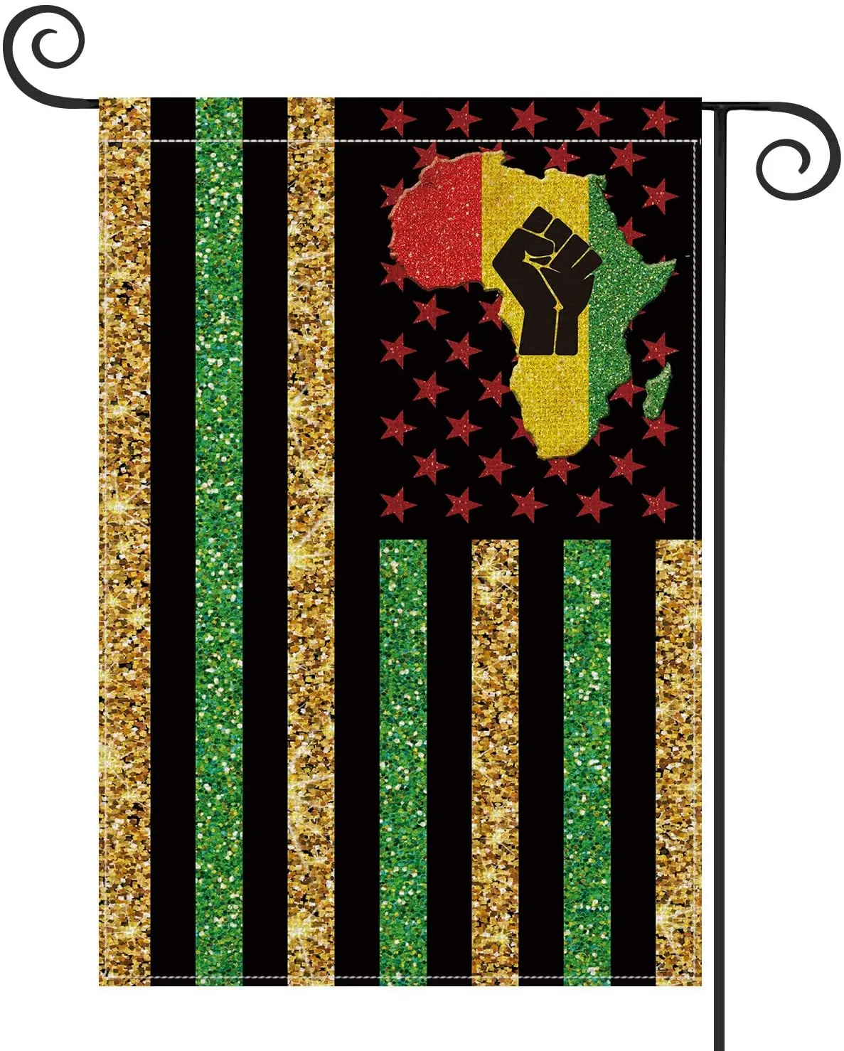 Bandera afroamericana de Black Pride, decoración para exteriores, Bandera de jardín