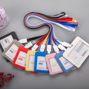 定制徽标PVC硬质塑料透明翻盖身份证徽章持卡人工作业务 - Product Image 5