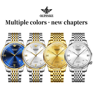 Oupinke 3269 thấp moq OEM chất lượng cao Bộ xương Tourbillon phong trào Relojes Đồng hồ cơ khí tự động Mens cổ tay đồng hồ - Product Image 5