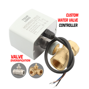 三线双控常闭电动球阀PN16带IP54电动220VAC 24VAC控制阀执行器 - Product Image 1