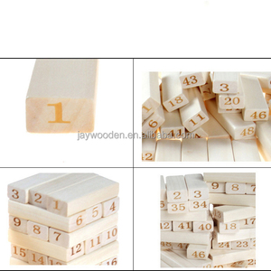 Gỗ sồi khổng lồ nhào lộn Tháp xếp chồng bằng gỗ khối gỗ đồ chơi xây dựng thiết lập cho người lớn PE OEM 000 cho trò chơi ngoài trời - Product Image 4